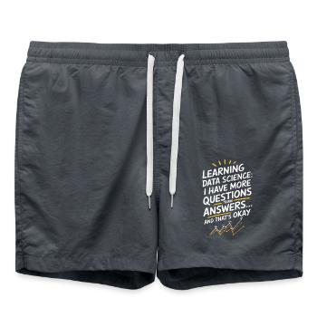Data Scientist Data Science: More questions than - Swim Trunks - anthracite - Front - AI Model Male 185 light (185cm)