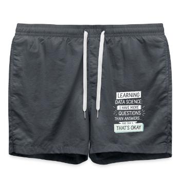 Apprendre la science des données : plus de questions que de réponses - Short de bain - charbon - Devant - AI Model Male 185 light (185cm)