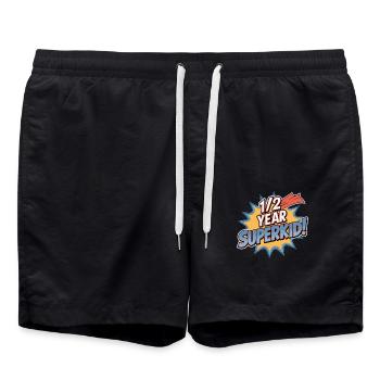 Demi-année Superchild Anniversaire Joie - Short de bain - noir - Devant - AI Model Male 185 light (185cm)