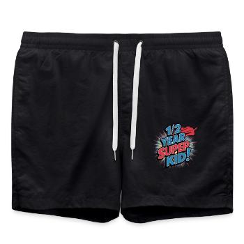 Demi-anniversaire Superchild Adventure - Short de bain - noir - Devant - AI Model Male 185 light (185cm)