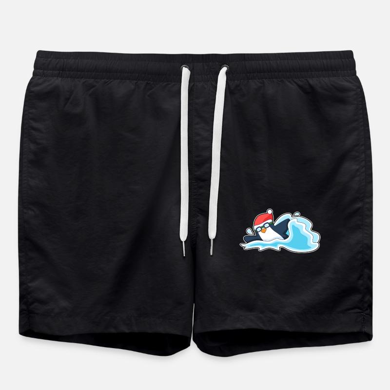 Pingouin Noël baignade - Short de bain - noir