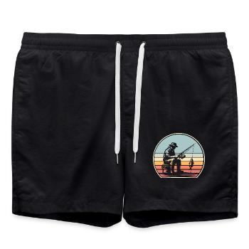Pêche Pêcheurs Pêche - Short de bain - noir - Devant - AI Model Male 185 light (185cm)