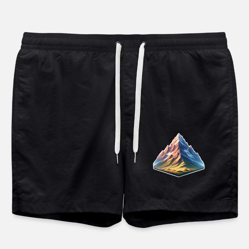 Berg - Badeshorts - Schwarz
