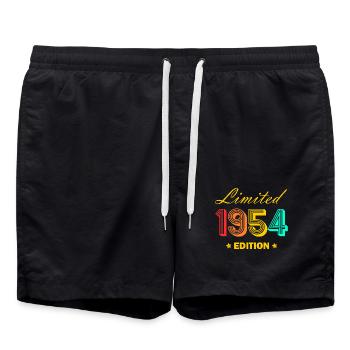 1954 édition limitée 70 millésime 1954 cadeau - Short de bain - noir - Devant - AI Model Male 185 light (185cm)