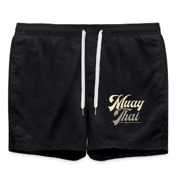 Muay Thaï - Short de bain - noir - Devant - AI Model Male 185 light (185cm)