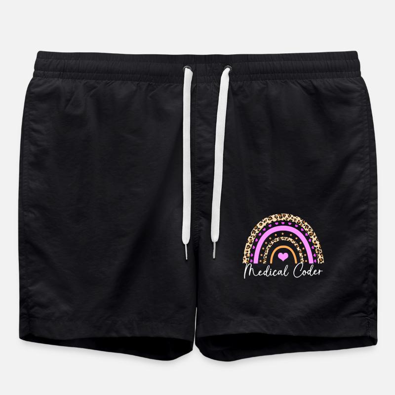 Medical Coder - Swim Trunks - black