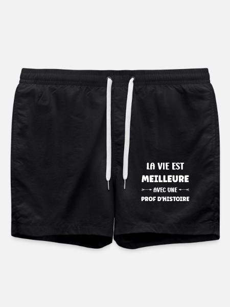 prof histoire - Short de bain - noir