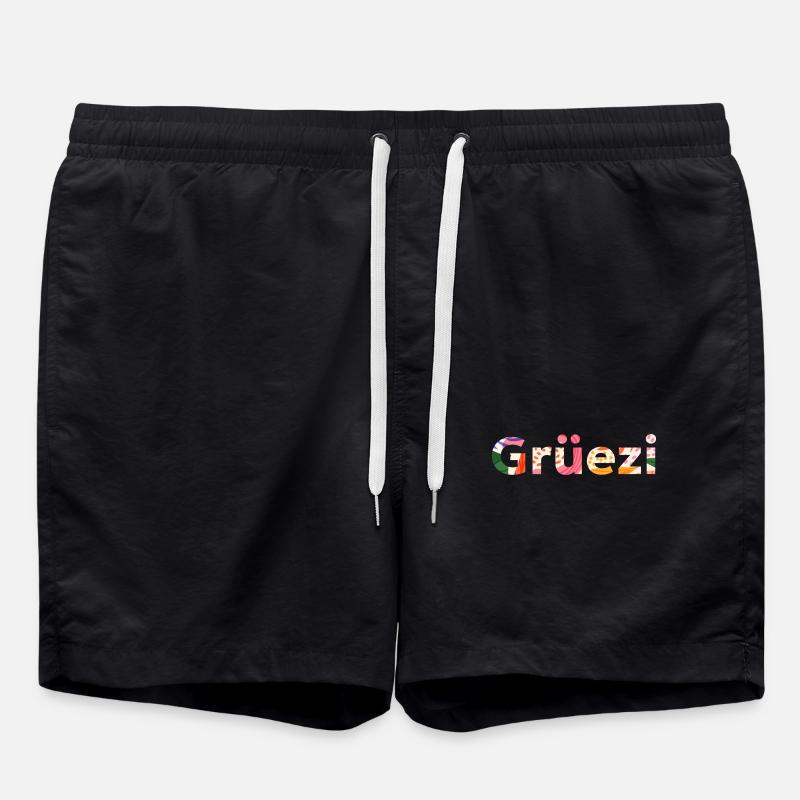 Grüezi - Badeshorts - Schwarz