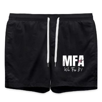 Assistant médical Nous le réparons MFA - Short de bain - noir - Devant - AI Model Male 185 light (185cm)