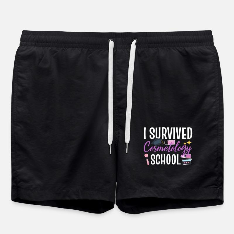 I Survived Cosmetology School - Badeshorts - Schwarz