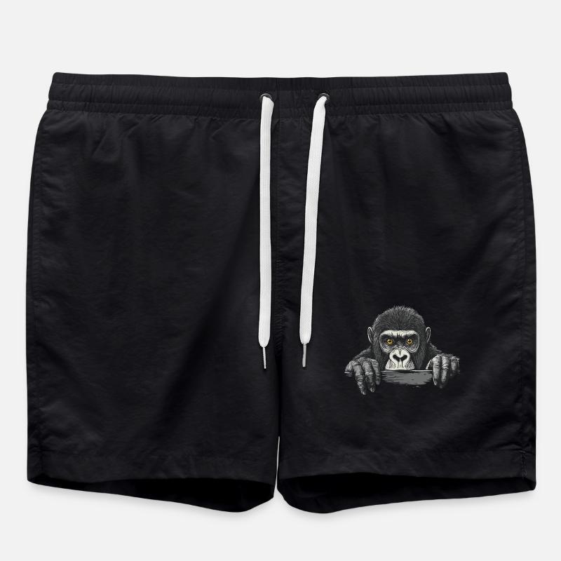 Gorilla - Badeshorts - Schwarz