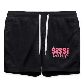Schwestern Partnerlook - Sissi Gang - Schwestern - Badeshorts - Schwarz - Vorne - AI Model Male 185 light (185cm)