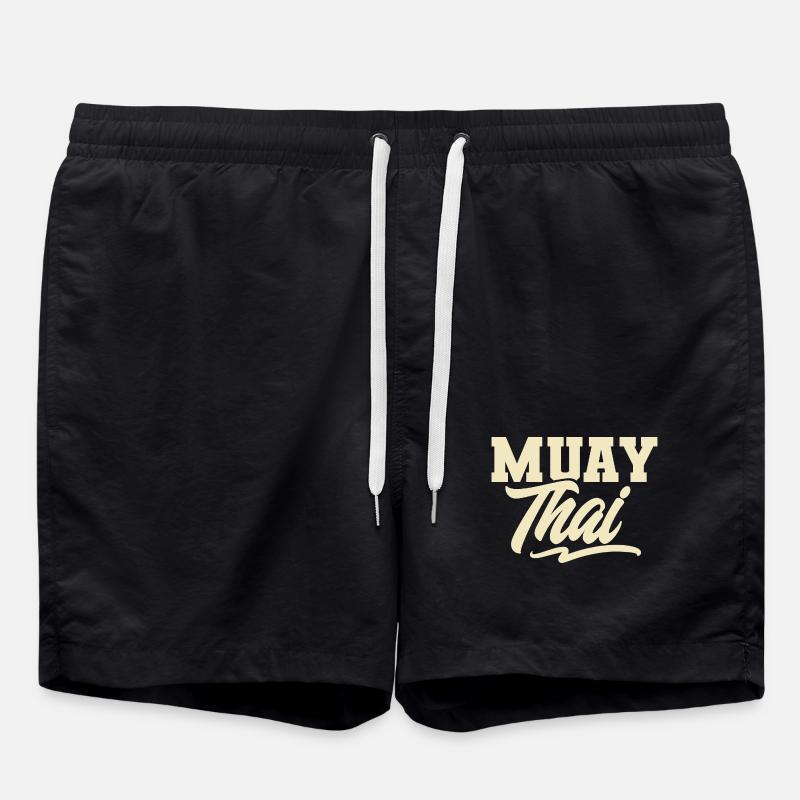 Muay Thai - Badeshorts - Schwarz