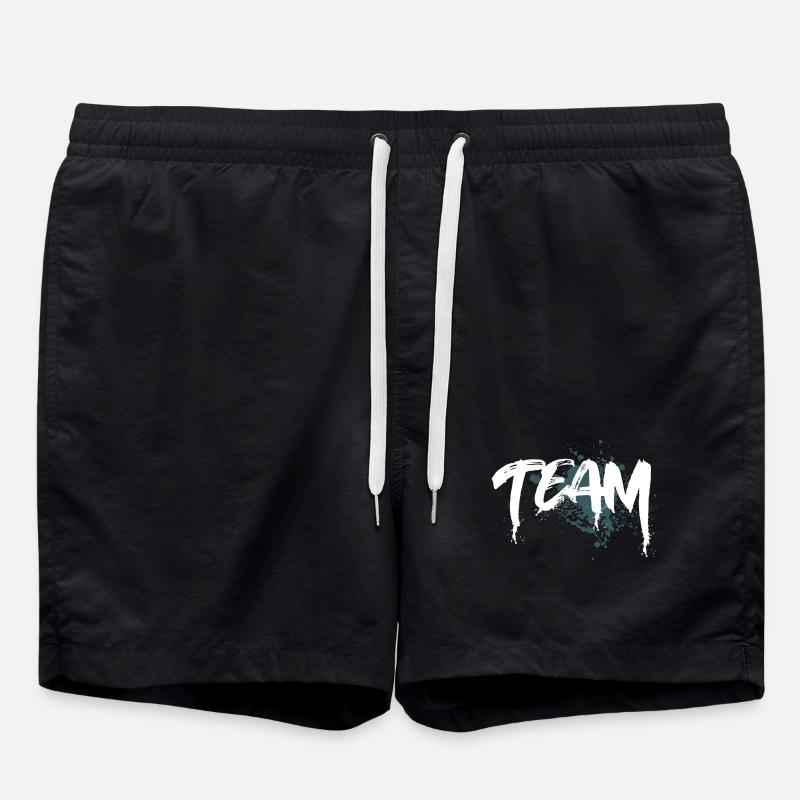 Team - Badeshorts - Schwarz