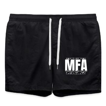 Assistant médical multi-talents MFA - Short de bain - noir - Devant - AI Model Male 185 light (185cm)