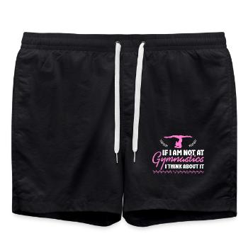 Gymnastik Training Fitness Gym - Badeshorts - Schwarz - Vorne - AI Model Male 185 light (185cm)