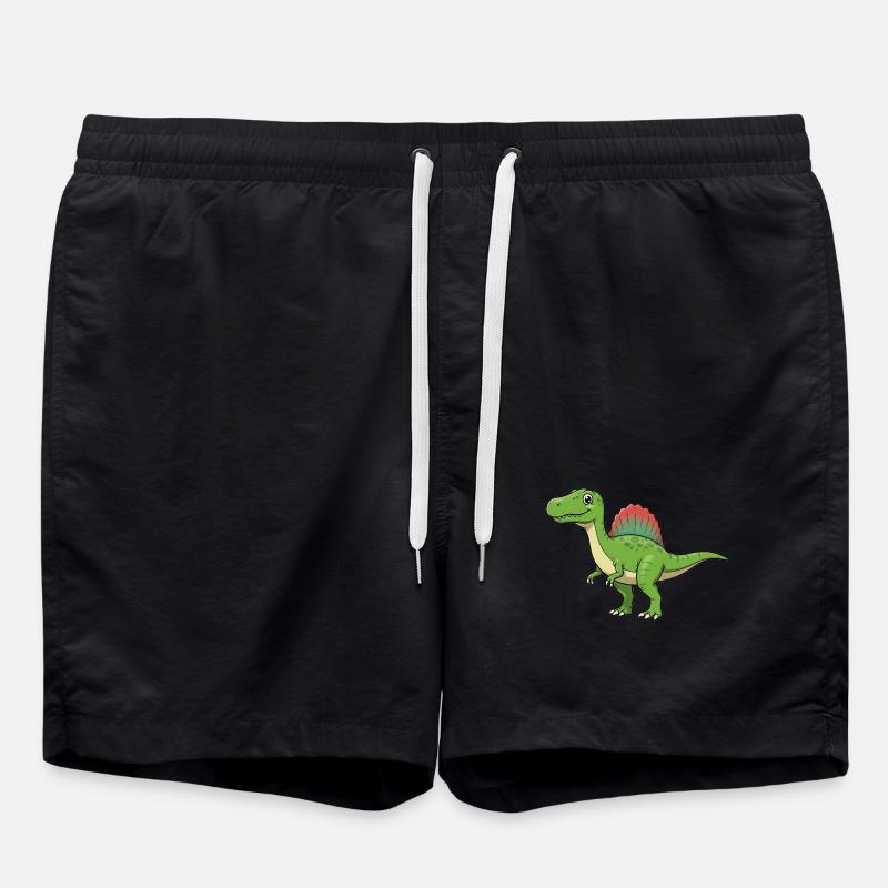 Dino Dessin Animé Spinosaurus - Short de bain - noir