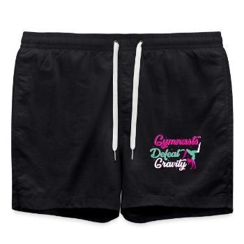 Gymnastik Training Fitness Gym - Badeshorts - Schwarz - Vorne - AI Model Male 185 light (185cm)