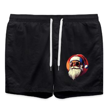 Cool Santa Claus - Swim Trunks - black - Front - AI Model Male 185 light (185cm)