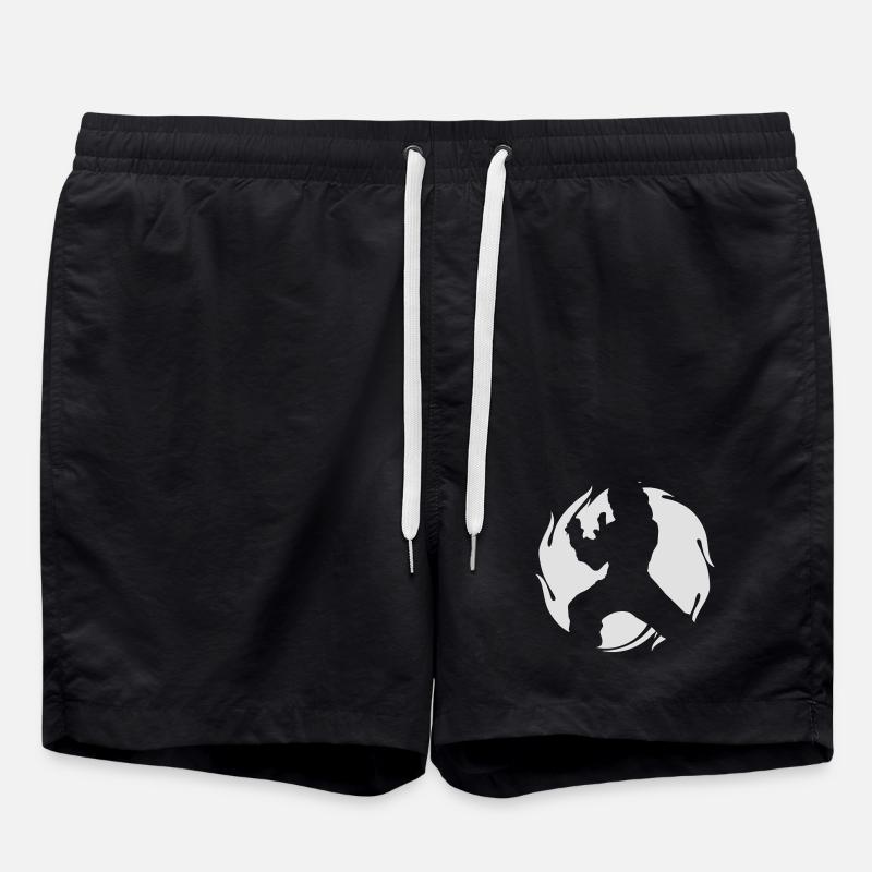 Tai Chi Master - Swim Trunks - black