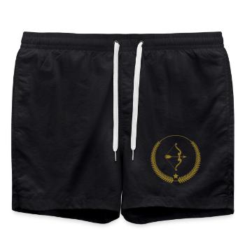 Archery / Bogenschießen / Tir à l'arc - Short de bain - noir - Devant - AI Model Male 185 light (185cm)