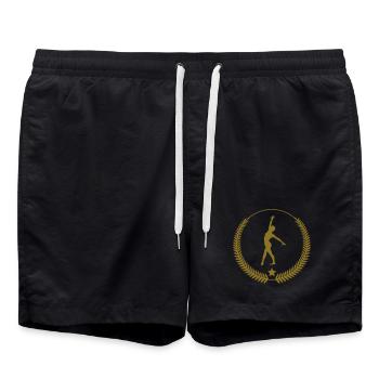 Gymnastics / Gymnastik / Gymnastique - Short de bain - noir - Devant - AI Model Male 185 light (185cm)