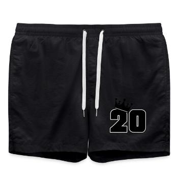 20 - Swim Trunks - black - Front - AI Model Male 185 light (185cm)
