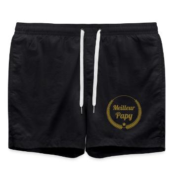Meilleur Papy - Short de bain - noir - Devant - AI Model Male 185 light (185cm)