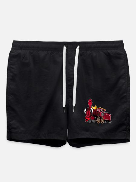 locomotive - Swim Trunks - black