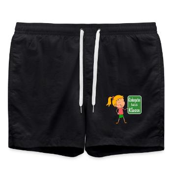 Kindergarten - Badeshorts - Schwarz - Vorne - AI Model Male 185 light (185cm)