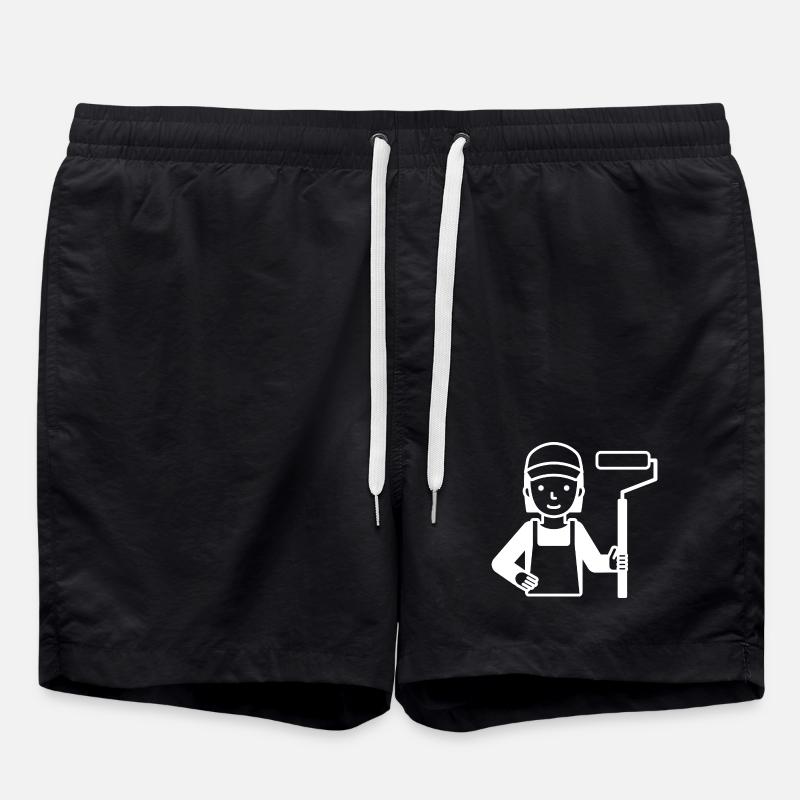 Painter Painter Painter - Swim Trunks - black