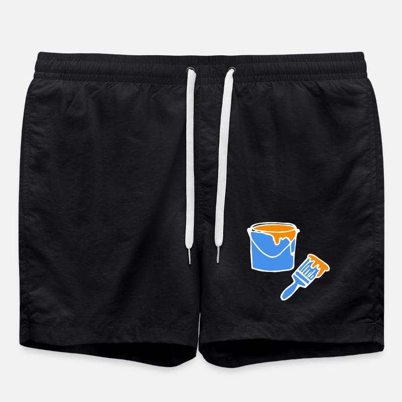Painter Painter Painter - Swim Trunks - black