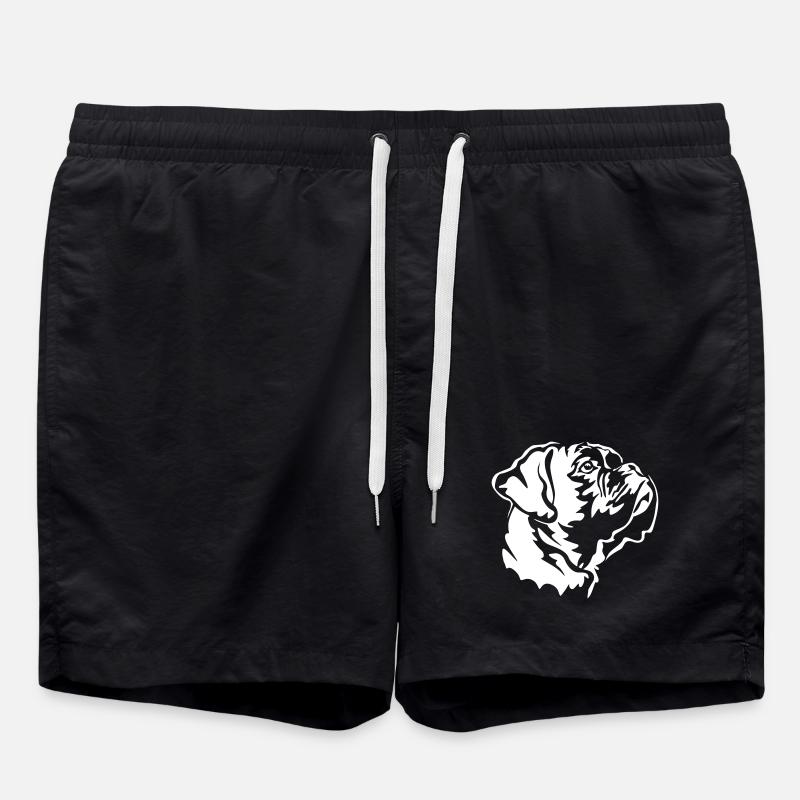 Boxer head "Black Editon" - Swim Trunks - black