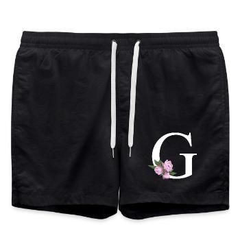 G - Badeshorts - Schwarz - Vorne - AI Model Male 185 light (185cm)