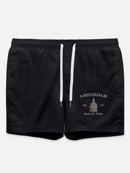 Amsterdam, Basilique Saint-Nicolas, Pays-Bas - Short de bain - noir