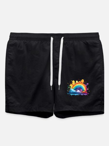 Votre arc-en-ciel - Short de bain - noir