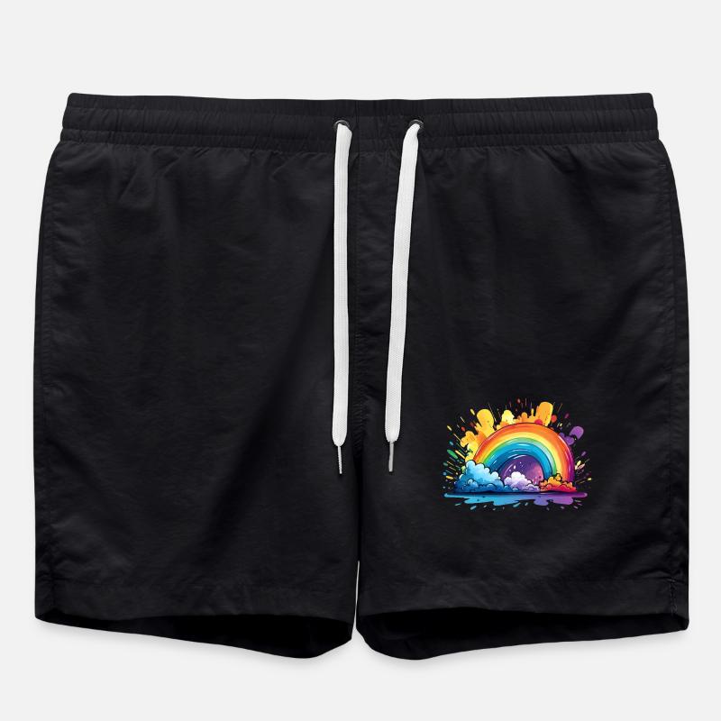 Your Rainbow - Swim Trunks - black