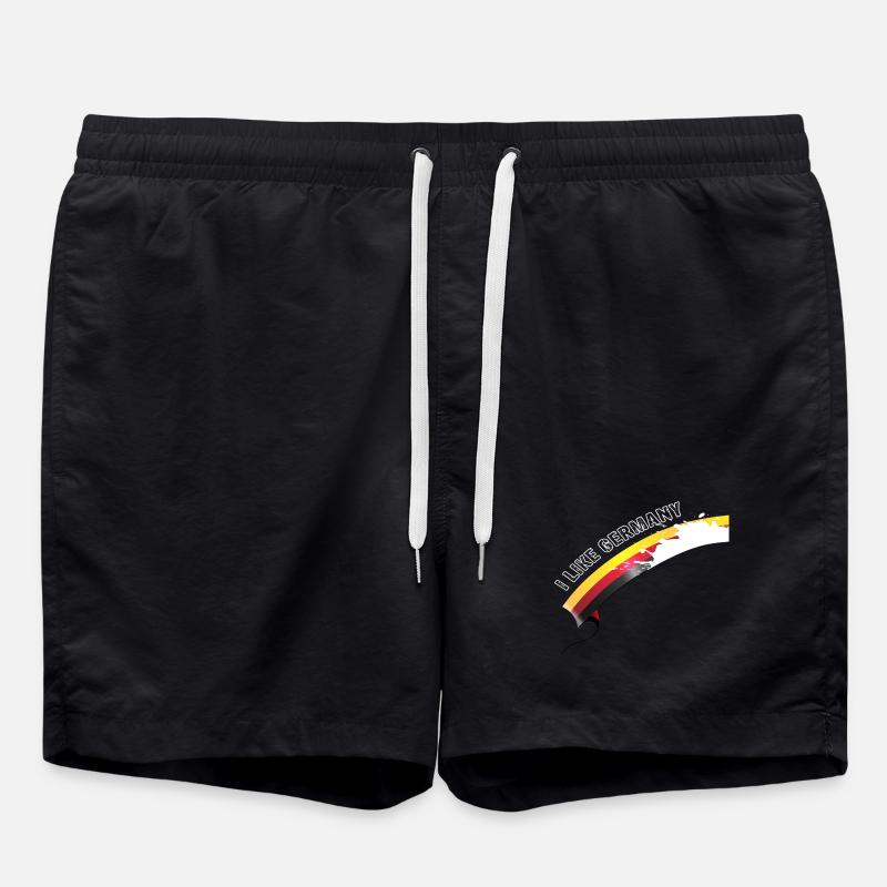 i like Germany with Milk - Badeshorts - Schwarz