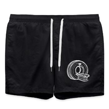 Radiologie Scanner IRM One Line Art Manip Radio - Short de bain - noir - Devant - AI Model Male 185 light (185cm)
