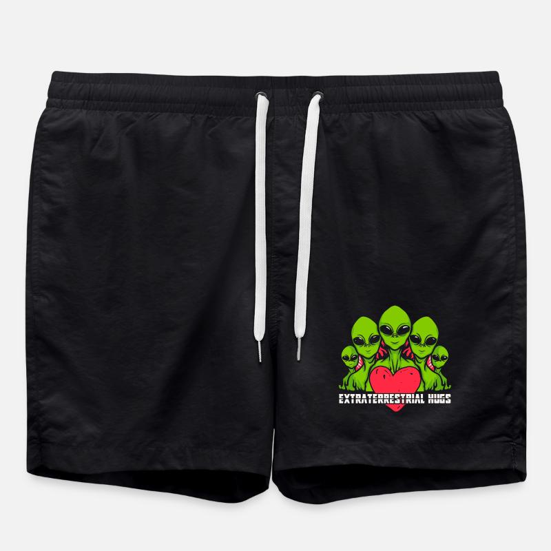 Alien, ovni, soucoupe volante - Short de bain - noir