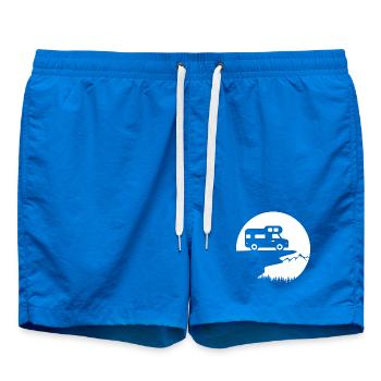 Vanlife Adventure: Stylish Camper Design - Swim Trunks - cobalt blue - Front