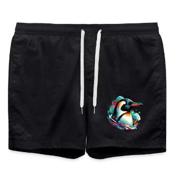 Pingouin - Short de bain - noir - Devant - AI Model Male 185 light (185cm)