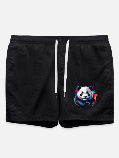 Panda - Swim Trunks - black