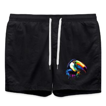Toucan - Short de bain - noir - Devant - AI Model Male 185 light (185cm)