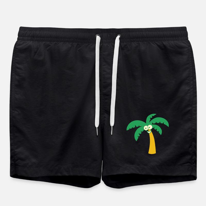 Palmtree - Swim Trunks - black