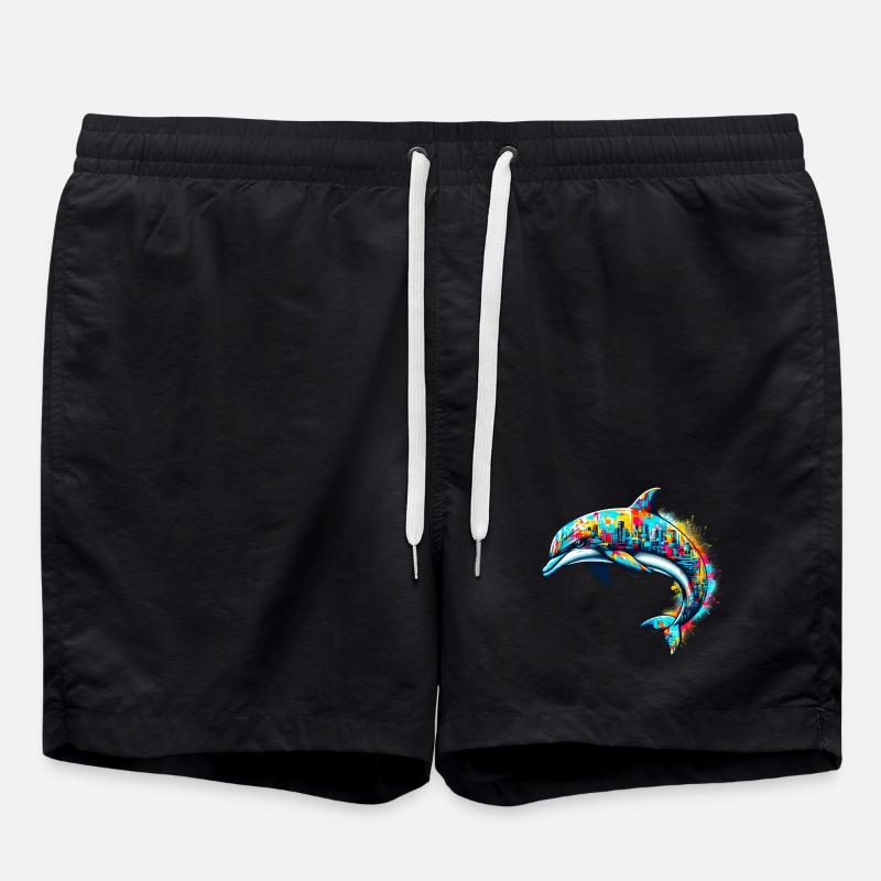 Delfin - Badeshorts - Schwarz