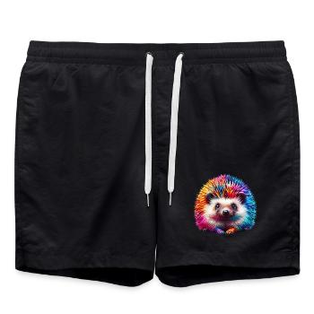 Igel - Badeshorts - Schwarz - Vorne - AI Model Male 185 light (185cm)