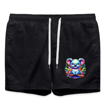 Koala - Short de bain - noir - Devant - AI Model Male 185 light (185cm)