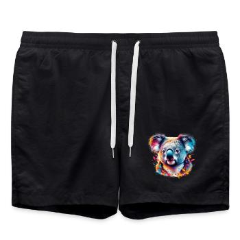 Koala - Swim Trunks - black - Front - AI Model Male 185 light (185cm)