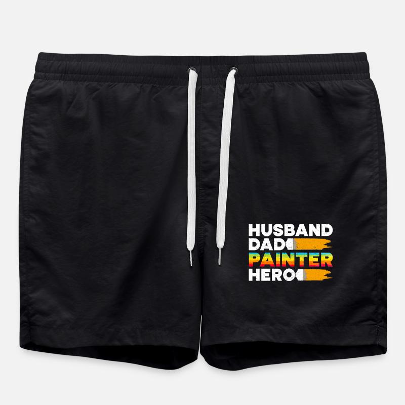 House Painter Dad Unique Gifts - Badeshorts - Schwarz